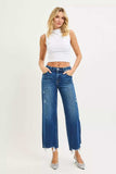 RISEN High Rise Crop Wide Leg Jeans - Trendsi - Flyclothing LLC