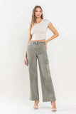 Vervet by Flying Monkey 90's Super High Rise Cargo Jeans - Trendsi - Flyclothing LLC