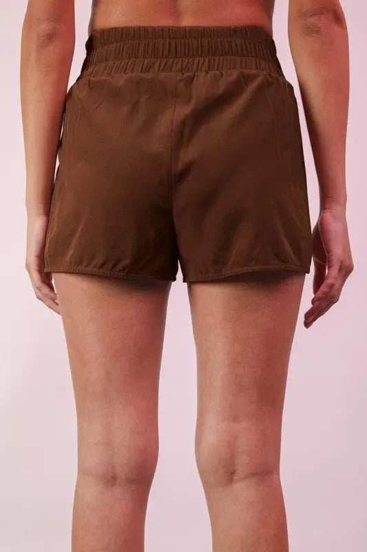 VERY J Striped Trim Detail Activewear Shorts - Trendsi - Flyclothing LLC