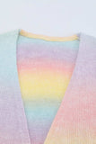 Gradient Open Front Drop Shoulder Cardigan - Trendsi - Flyclothing LLC
