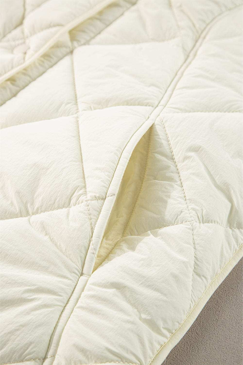 Snap Down Texture Vest Coat with Pockets - Trendsi - Flyclothing LLC