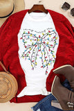 Full Size Bow Round Neck Short Sleeve T-Shirt - Trendsi - Flyclothing LLC