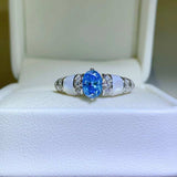 1 Carat Moissanite 925 Sterling Silver Ring - Trendsi - Flyclothing LLC