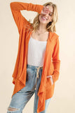 And The Why Full Size Thermal Hooded Open Front Cardigan with Pockets - Trendsi - Flyclothing LLC