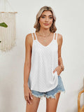 Florira Cutout Eyelet Tank - Trendsi - Flyclothing LLC