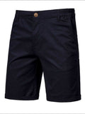 Men's Elastic Waist Shorts with Pockets - Trendsi - Flyclothing LLC