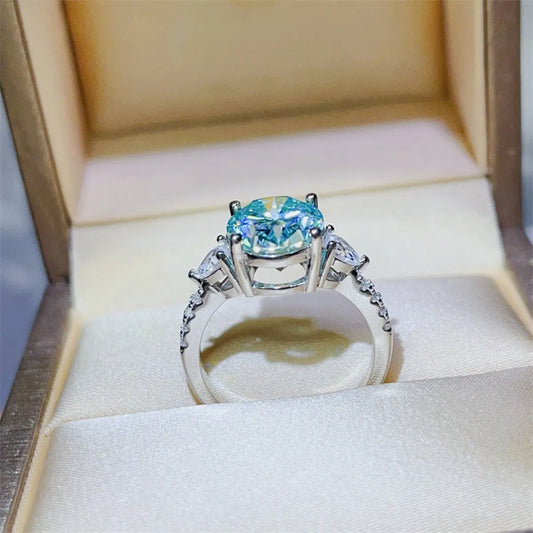 5 Carat Moissanite 925 Sterling Silver Ring - Trendsi - Flyclothing LLC