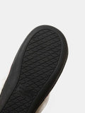 Horn Buckle Furry Texture Flat Slippers - Trendsi - Flyclothing LLC