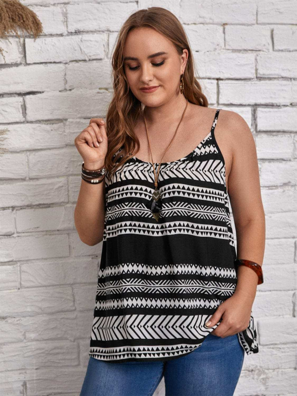 Plus Size Scoop Neck Cami - Trendsi - Flyclothing LLC