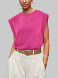 Florira Round Neck Cap Sleeve T-Shirt - Trendsi - Flyclothing LLC
