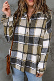 Plaid Button Up Hooded Shacket - Trendsi - Flyclothing LLC