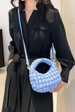 Quilted Puffy Removable Strap Crossbody Bag - Trendsi - Flyclothing LLC