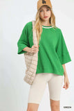 Umgee Ribbed Knit Top with Contrast Trim - Trendsi - Flyclothing LLC