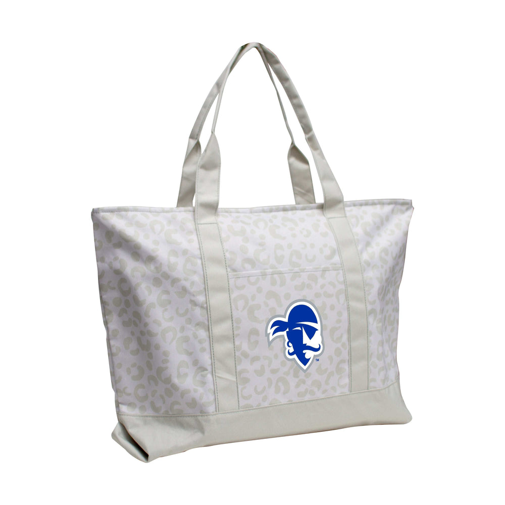 Seton Hall Leopard Pattern Tote - Logo Brands - Flyclothing LLC