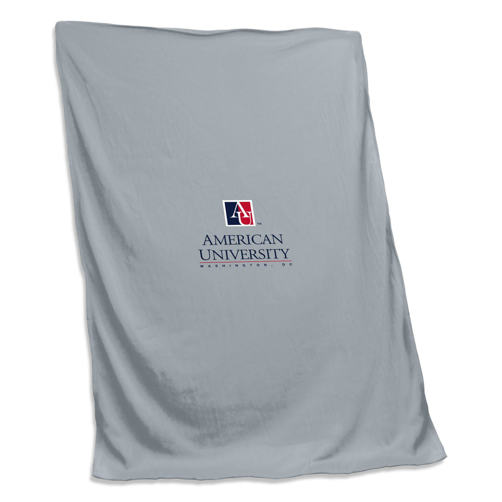 American University Screened Sweatshirt Blanket - Logo Brands - Flyclothing LLC