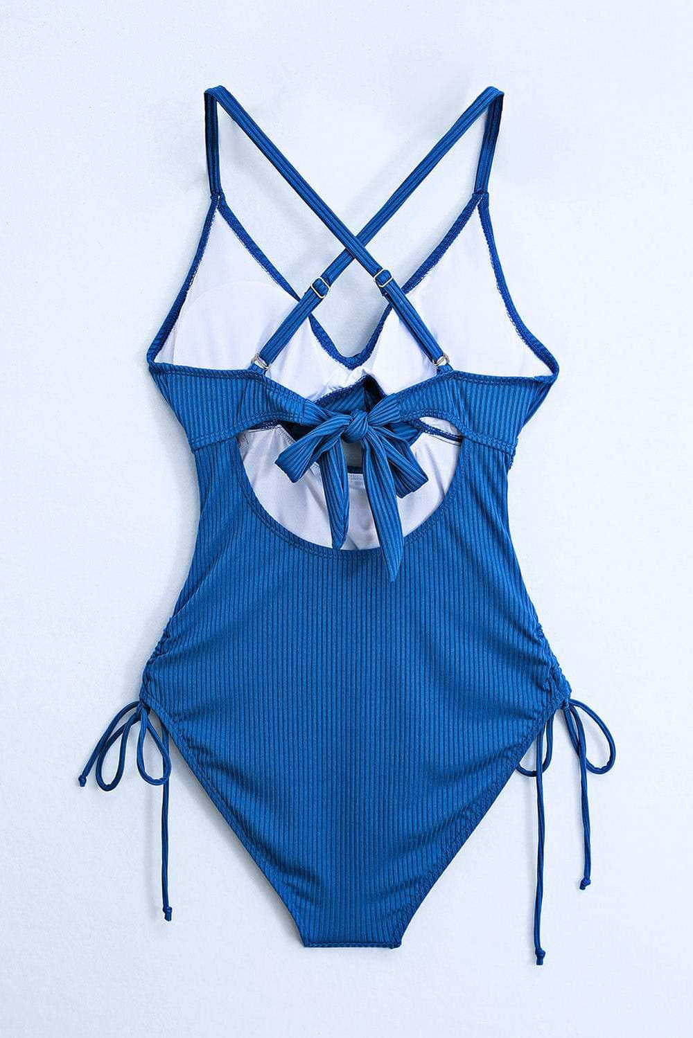 Cutout V-Neck Spaghetti Strap One-Piece Swimwear - Trendsi - Flyclothing LLC