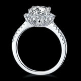2 Carat Moissanite 925 Sterling Silver Ring - Trendsi - Flyclothing LLC