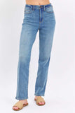 Judy Blue Full Size High Waist Straight Jeans - Trendsi - Flyclothing LLC