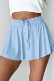 Drawstring High Waist Lined Active Skorts - Trendsi - Flyclothing LLC