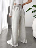 Elastic Waist Wide Leg Pants - Trendsi - Flyclothing LLC