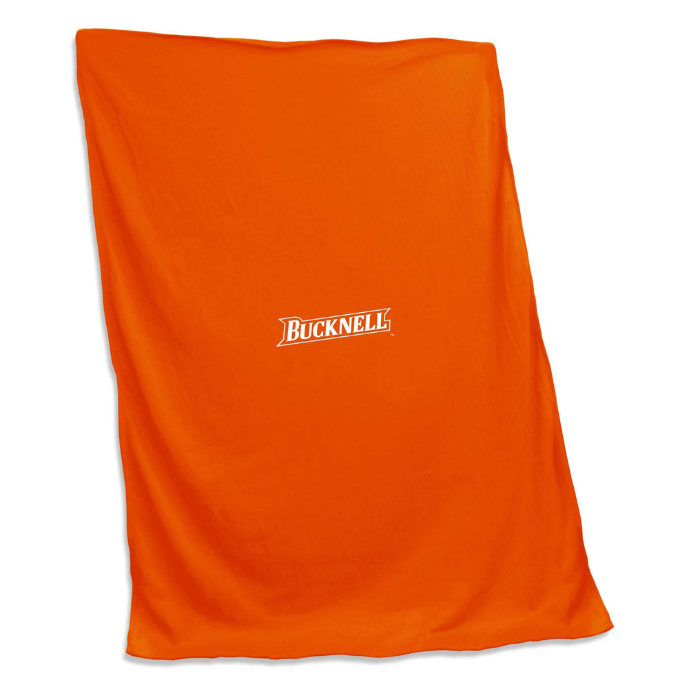Bucknell U Orange Screened Sweatshirt Blanket - Logo Brands - Flyclothing LLC