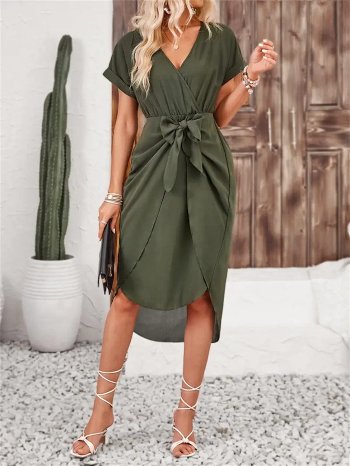 Mustard and army green outfit sales