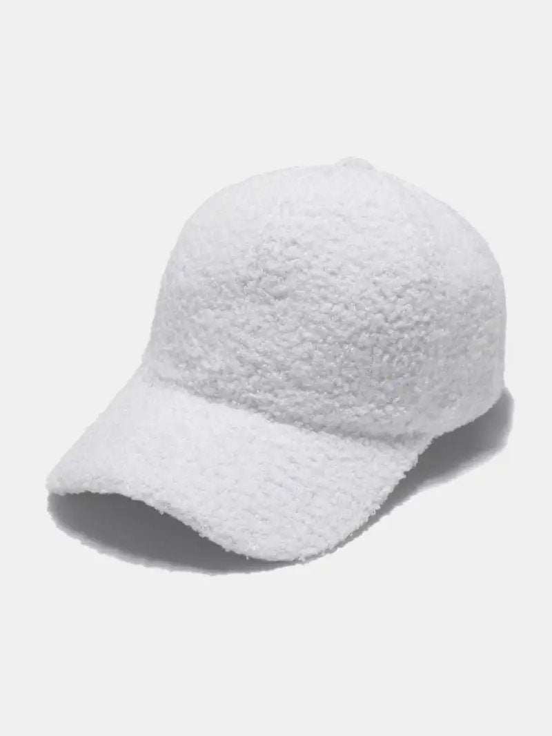 Sherpa Solid Color Baseball Cap - Trendsi - Flyclothing LLC