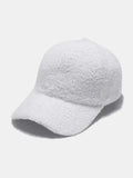 Sherpa Solid Color Baseball Cap - Trendsi - Flyclothing LLC