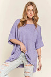ADORA Drop Shoulder Loose Fit Knit Tunic Top - Trendsi - Flyclothing LLC