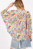 SAGE + FIG Button Down Floral Shirt - Trendsi - Flyclothing LLC