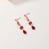 18K Gold-Plated Drop Earrings - Trendsi - Flyclothing LLC