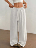 Wide Leg Drawstring Casual Pants - Trendsi - Flyclothing LLC