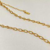 18K Gold-Plated Titanium Steel Pendant Necklace - Trendsi - Flyclothing LLC