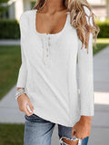 Full Size Scoop Neck Long Sleeve T-Shirt - Trendsi - Flyclothing LLC