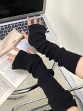 Knitted Arm Warmer Gloves - Trendsi - Flyclothing LLC
