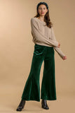 Umgee High Rise Elastic Waist Flare Pants - Trendsi - Flyclothing LLC