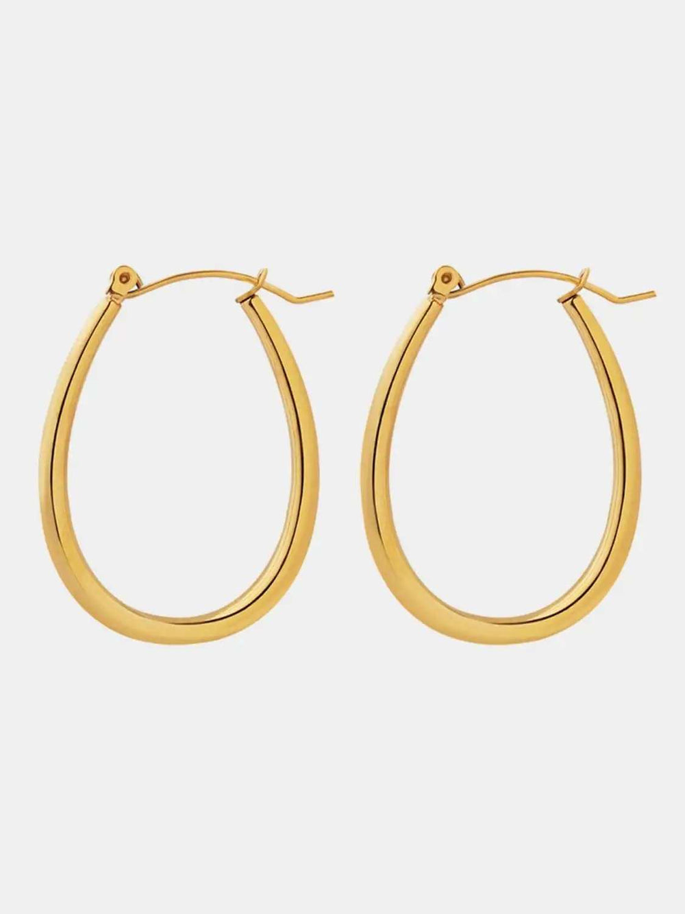 18K Gold-Plated Titanium Steel Earrings - Trendsi - Flyclothing LLC