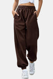 Elastic Waist Joggers with Pockets - Trendsi - Flyclothing LLC