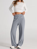 High Waist Wide Leg Pants - Trendsi - Flyclothing LLC