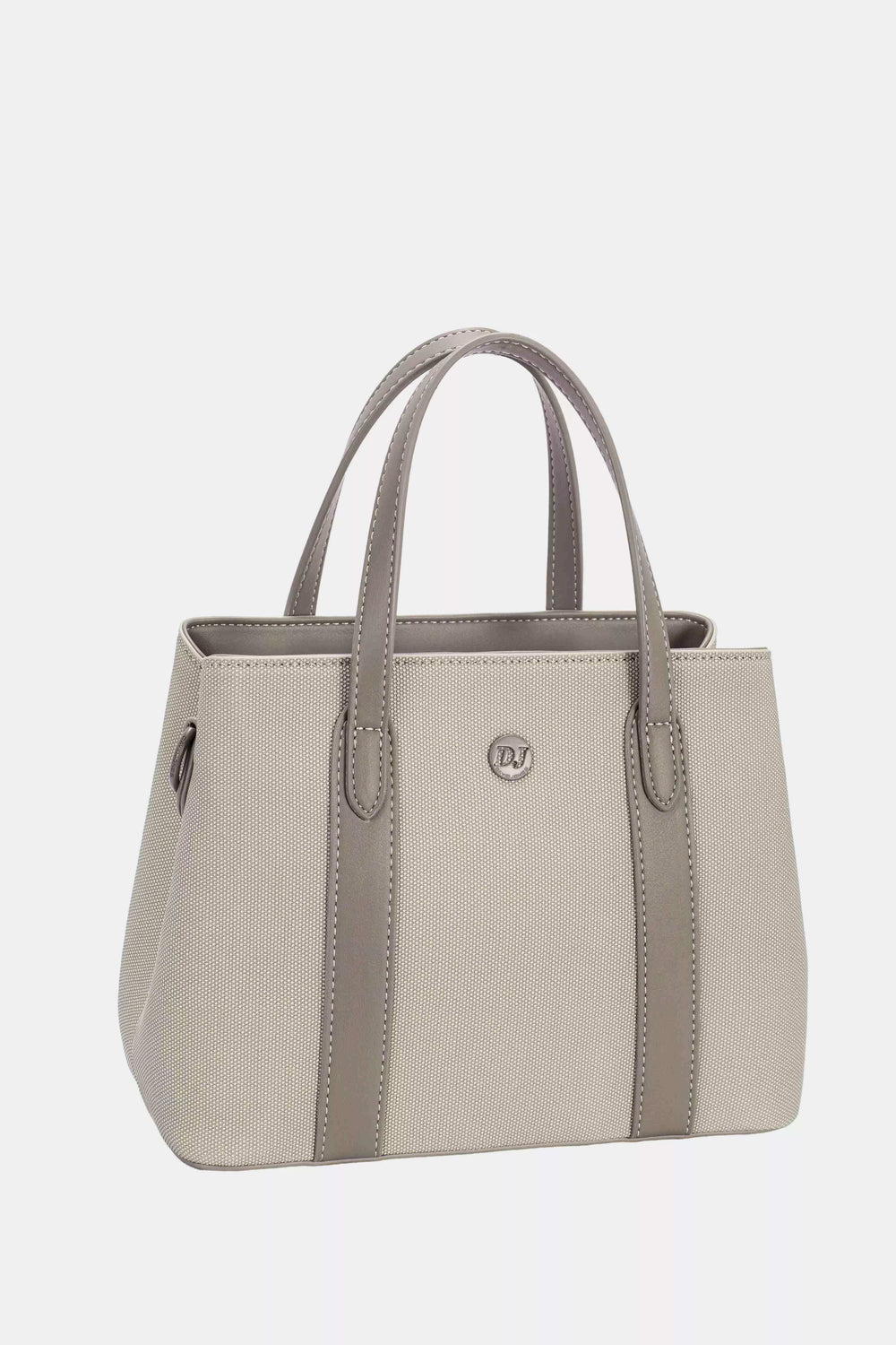 David Jones Canvas Handbag with Leather Trim - Trendsi - Flyclothing LLC