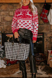Christmas Element Turtleneck Long Sleeve Sweater - Trendsi - Flyclothing LLC