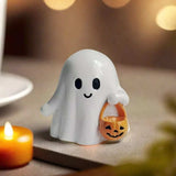 Halloween Ghost Ornament with Pumpkin Basket - Trendsi - Flyclothing LLC