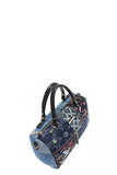Nicole Lee USA Bosque De Amor Denim Boston Bag - Trendsi - Flyclothing LLC