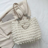 Bubble Textured Tote Bag - Trendsi - Flyclothing LLC