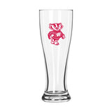Wisconsin 16oz Clear Pilsner Glass - Logo Brands - Flyclothing LLC
