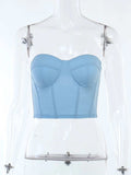 Sweetheart Neck Tube Top - Trendsi - Flyclothing LLC