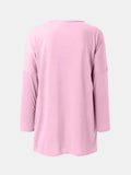 Full Size Round Neck Long Sleeve T-Shirt - Trendsi - Flyclothing LLC
