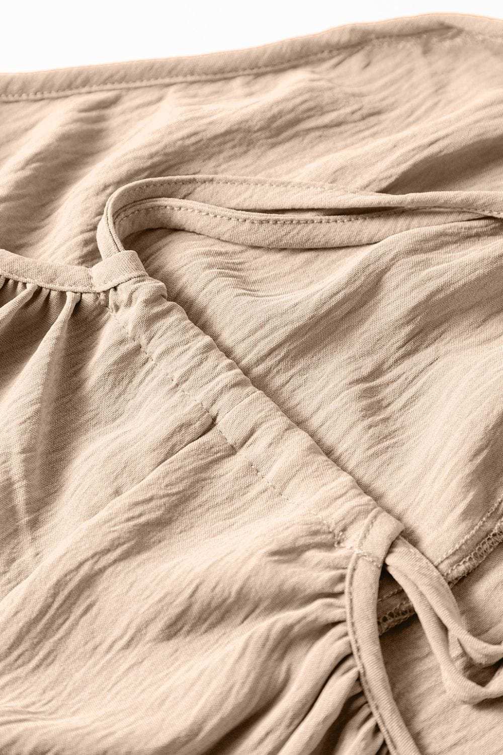 Spaghetti Strap Waist Tie Wide Leg Jumpsuit with Pockets - Trendsi - Flyclothing LLC