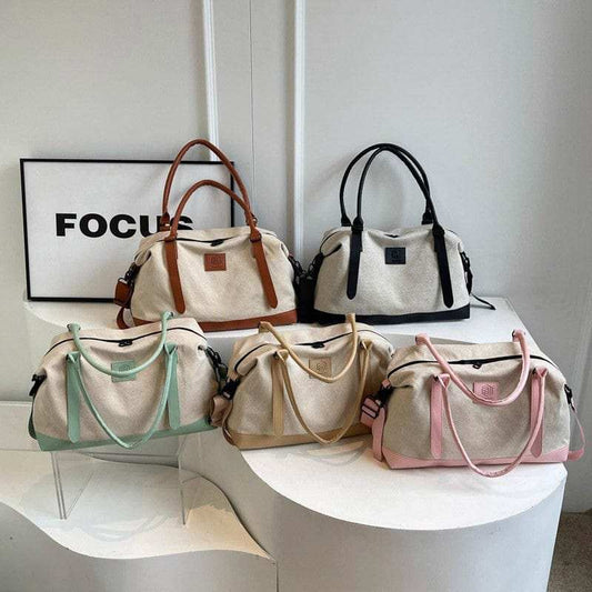 Contrast Travel Bag - Trendsi - Flyclothing LLC