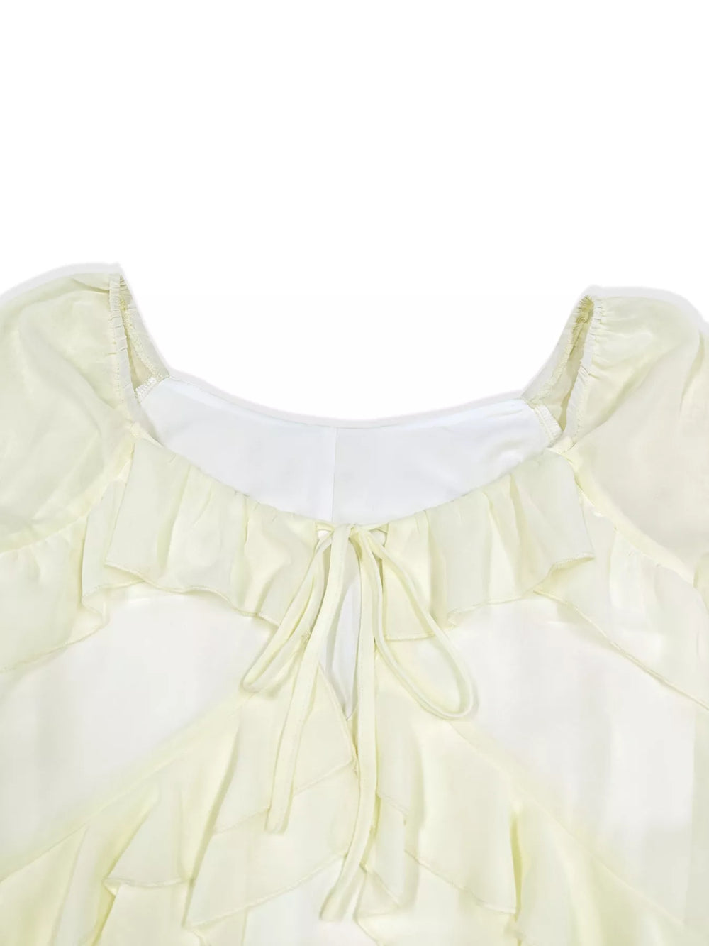 Ruffle Trimmed Long Sleeve Mini Dress - Trendsi - Flyclothing LLC